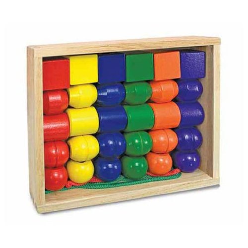 Melissa & Doug - 10544 - loisir créatif - primary lacing beads [jouet] code EAN 0000772105446 