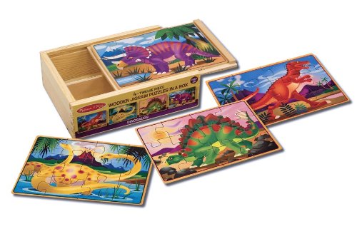 - 13791 - 4 puzzles en bois - dinosaures