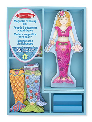 - 18601 - poupée en bois à vêtements magnétique...