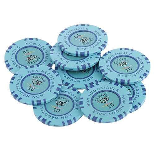 Magideal 10pcs 45mm Jetons de Poker Casino Chip...