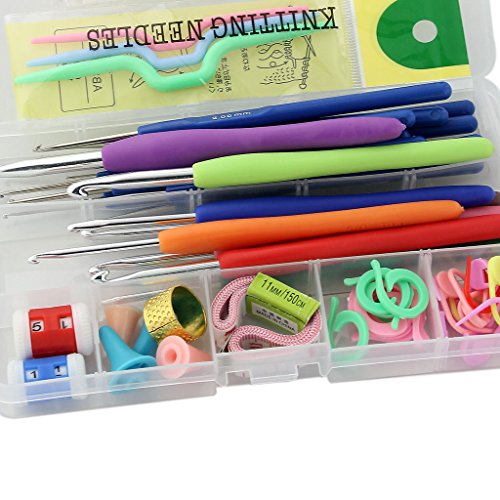Kit de 8pcs Outils à Tricoter Tricotage Crochet...