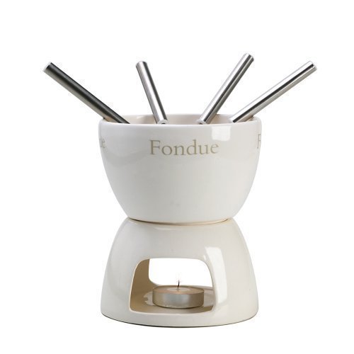 Set A Fondue En Céramique Chocolat Et Fromage -...
