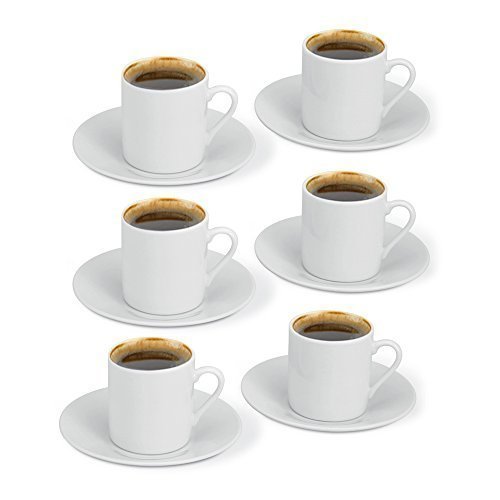 50 ml moderne Expresso Blanc 12 pièces-Coffret ...