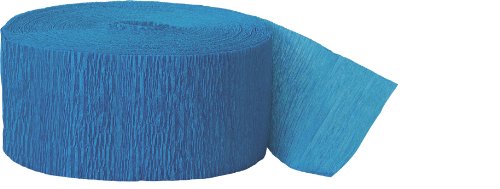 Banderole de fête en Papier Crépon Turquoise - ...