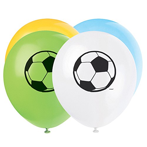 Lot de 8 Ballons Foot - Anniversaire Enfant - G...