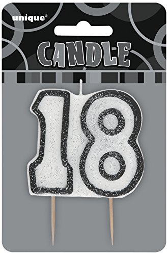 Bougie Age 18 ans gris