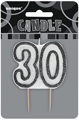 Bougie Age 30 ans gris