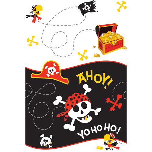 Nappe en plastique Parti Pirate, 7 m x 4,5 m