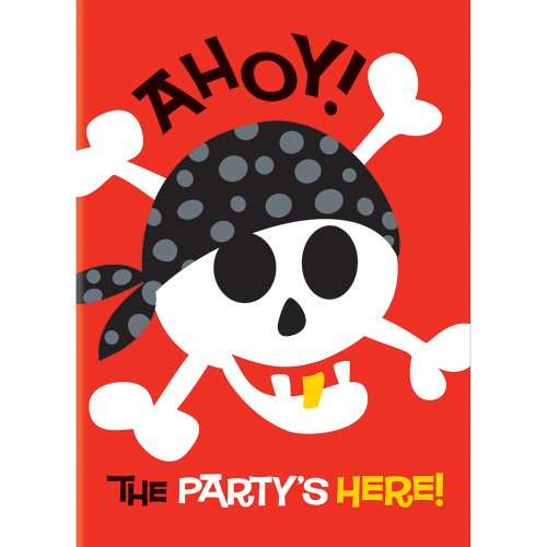 Lot de 8 Invitations Fun Pirate - Anniversaire Enfant - Goûter enfant 0011179405046 Anniversaire Express Lot de 8 Invitations Fun Pirate - Anniversaire Enfant - Goûter enfant 0011179405046 Anniversaire Express
