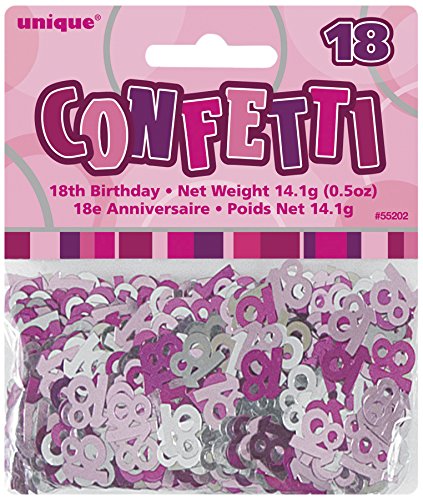 Confettis rose/gris Age 18 ans