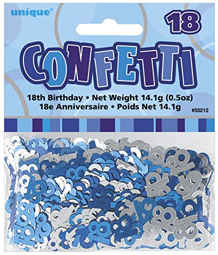Confettis bleu/gris Age 18 ans