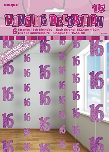 16 ans Décorations string rose