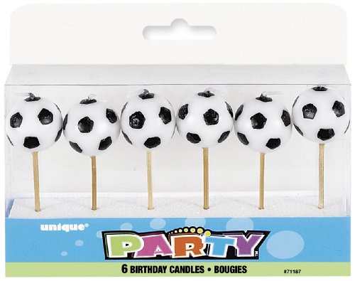 Football Balle Football en forme de bougies, lot de 6 code EAN 0011179711871 