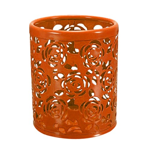 Creative métal circulaire creuse rose forme hol...