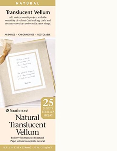 Vellumpapier-naturel - 25 feuilles