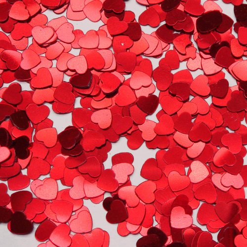 2 sachets confettis Coeurs Rouges St Valentin/ ...