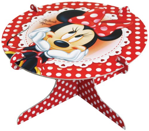 Disney présentoir à gâteaux minnie mouse rouge