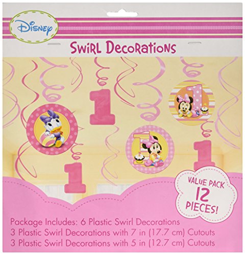 12 Décorations d'anniversaire spirales à suspen...