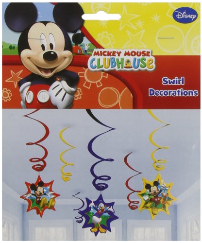 6 serpentins de décoration Disney Mickey Mouse
