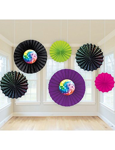 Eventails disco à  suspendre (x6)