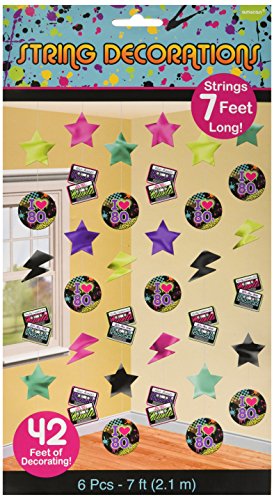 Guirlandes verticales années 80 (x6)