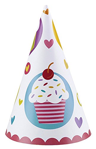- 997218 - 6 chapeaux cônes cupcake