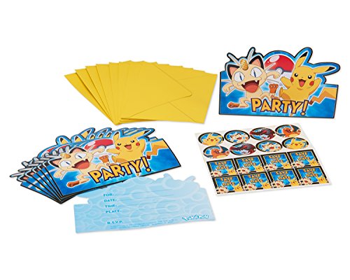 491844 pokémon invitation avec enveloppes