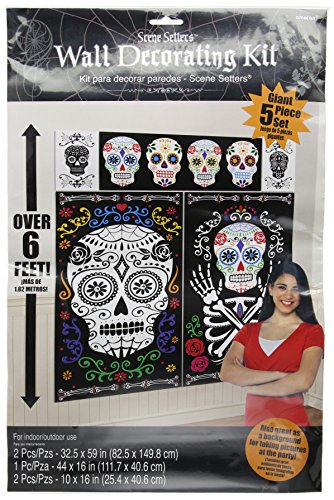 5 Décorations murales Dia de los Muertos