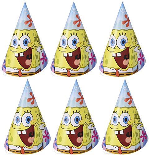 - 997782 - 6 chapeaux cônes bob l'éponge