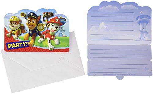 - 999138 - 8 cartes d'invitation paw patrol