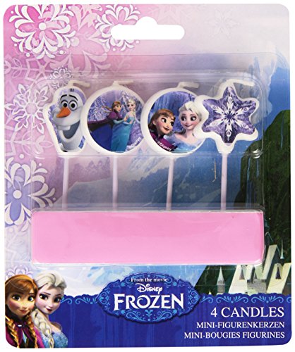 4 Bougies d'anniversaire La Reine des neiges - ...