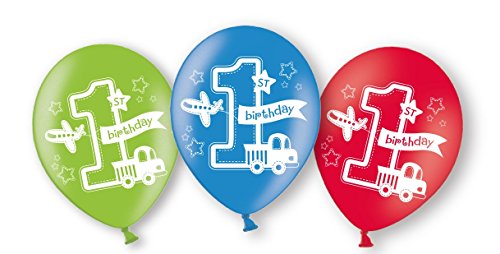 Lot De 6 Ballons Garcon 1 Ans