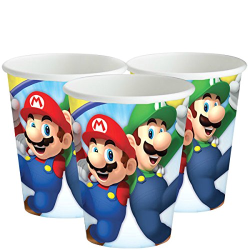 8 Gobelets de fête en carton 266ml - Super Mario Bros 0013051595678 Super Mario Bros 8 Gobelets de fête en carton 266ml - Super Mario Bros 0013051595678 Super Mario Bros