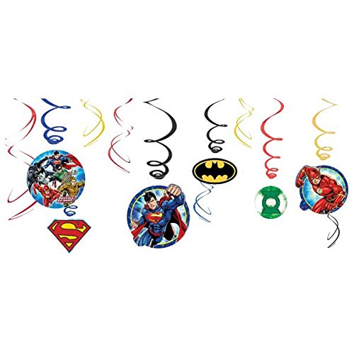 671585 justice league swirl décorations