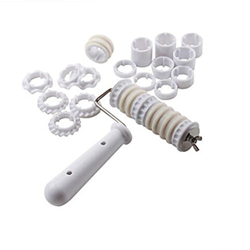 QHGstore Ribbon cutter strip embosseuse rouleau set mold fondant cutter gâteau code EAN 0019005131831 