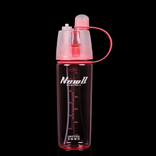 LUFA 400ml / 600ml sports de plein air plastic cup vaporisateur d'eau bouilloire rose&600ml code EAN 0019006025931 