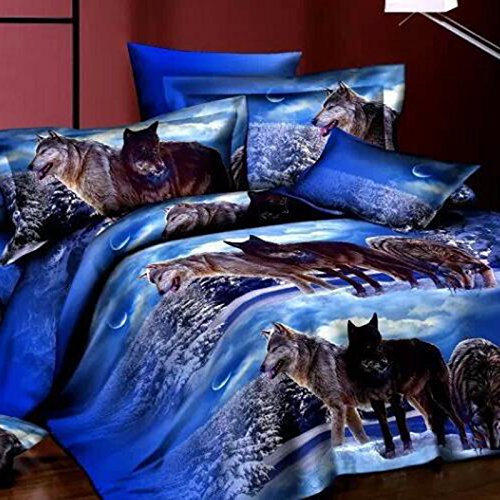 Elenxs 4pcs / set blanc 3D étoile Imprimé Liter...