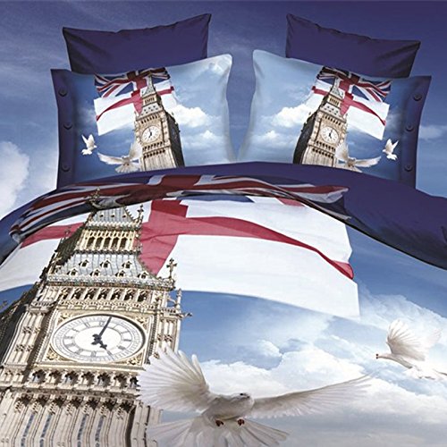 LUFA 4pcs / set animal loup leopard 3d imprimé moderne literie 200x230cm xiqi-302 code EAN 0019006217152 