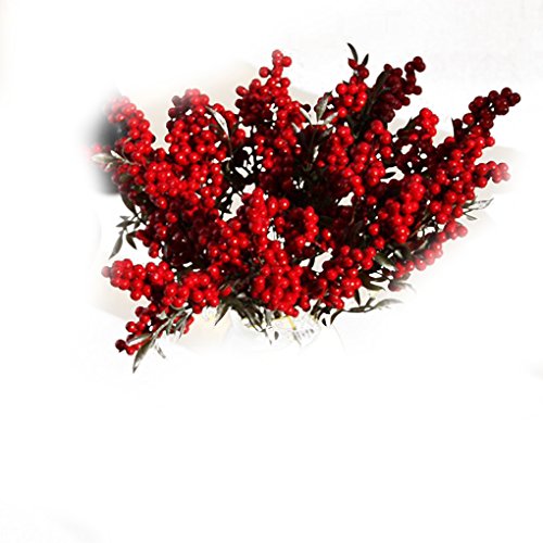 LUFA Haricots fleurs artificielles bouquet auspicious noël home decor baies végétales rouge 1pcs code EAN 0019006373162 