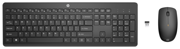 HP ENSEMBLE CLAVIER + SOURIS SANS FIL HP 230  code EAN 0019512211786 