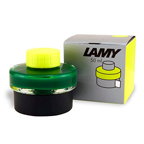 Encre en bouteille néon citron vert w/papier bu...