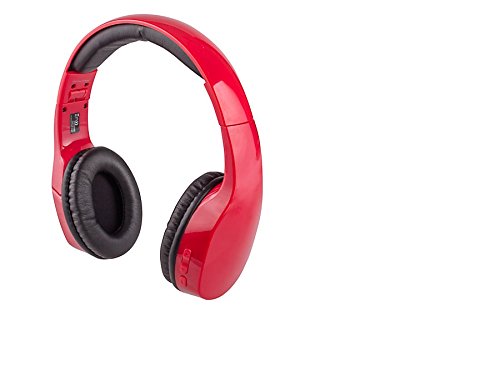 Bluetooth headphones with mic - red