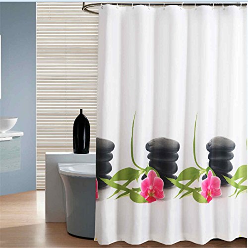 Rideau de douche étanche anti-mousse impression...