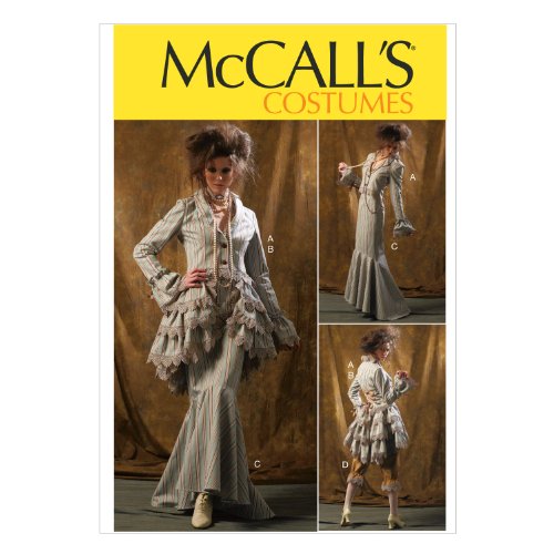 McCall's Patterns M6770 d5 12/14/16/18/20 patrons pour femme/effervescence/1 robe et 1 cape, jupe et pantalon pour femme blanc lot de 1, code EAN 0023795564458 