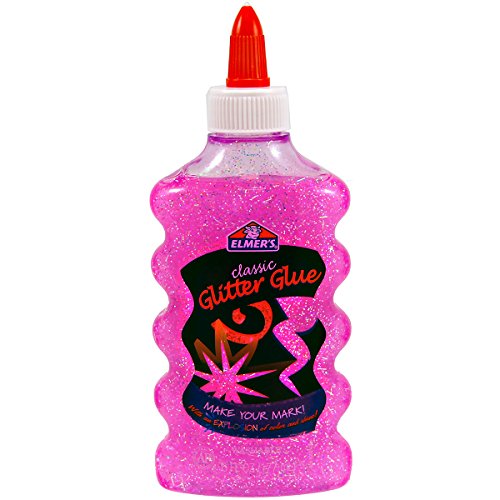 Elmers Glitter Glue 6oz Bottle-Pink
