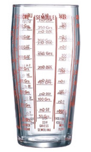 Luminarc 1 VERRE DOSEUR GRADUÉ 1/2 L TRANSPARENT VERRE USTENSILE DE CUISINE NEUF ref 4514 code EAN 0026102733271 