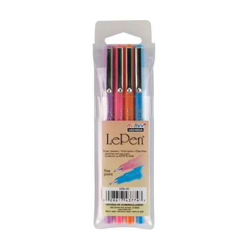 Le pen 0,03 mm point 4/pkg-fluorescent, d'autre...
