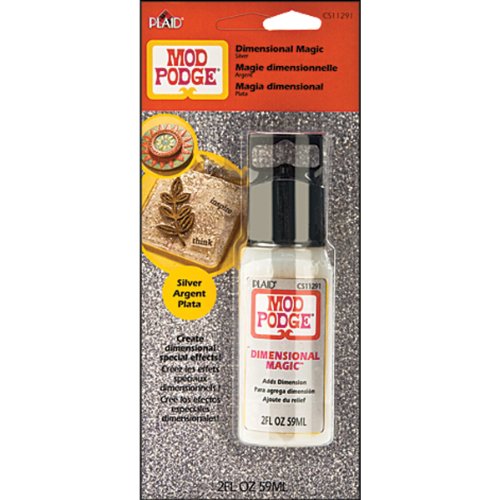 Mod Podge 2 oz dimentional Magic Argent, paille...