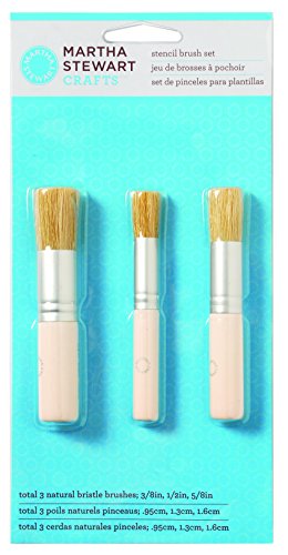 Plaid:Craft Plaid?: Craft Martha Stewart pochoir brosse Lot de 3/Prodige, d'autres, multicolore code EAN 0028995328022 