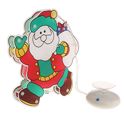 LED Père Noël Lampe Suspendu avec Suçoir pour F...